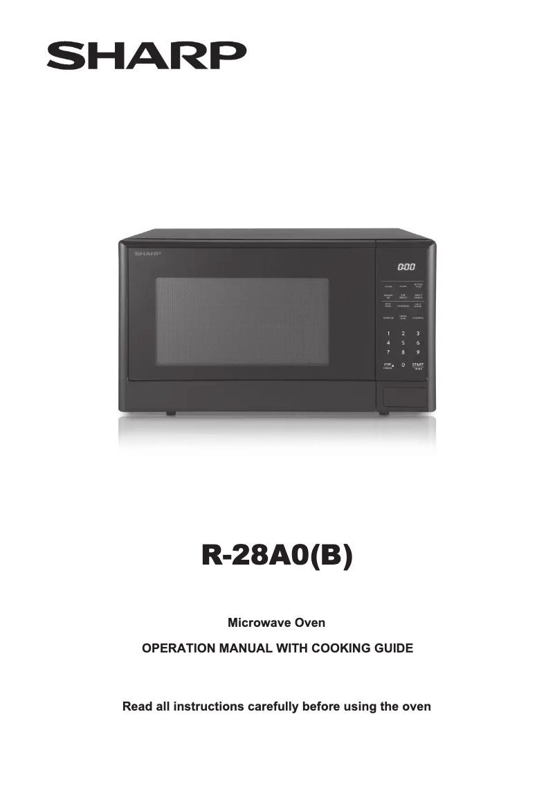 Page n°1 - Manuel utilisateur Sharp R-28A0B