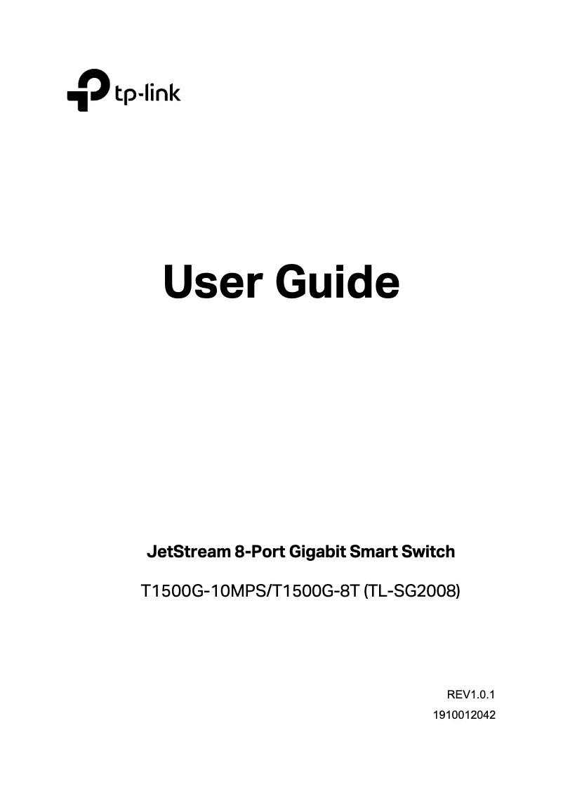 Page 1 de la notice Manuel utilisateur TP-Link T1500G