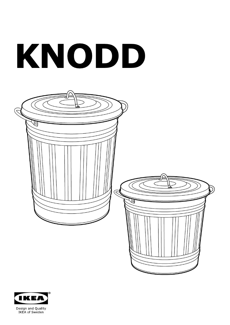 Page 1 de la notice Manuel utilisateur Ikea KNODD 600.456.56