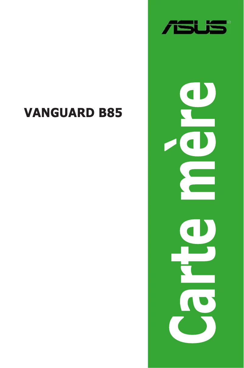 Page 1 de la notice Manuel utilisateur Asus VANGUARD B85