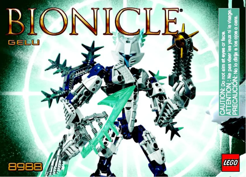 Page 1 de la notice Manuel utilisateur Lego Bionicle 8988