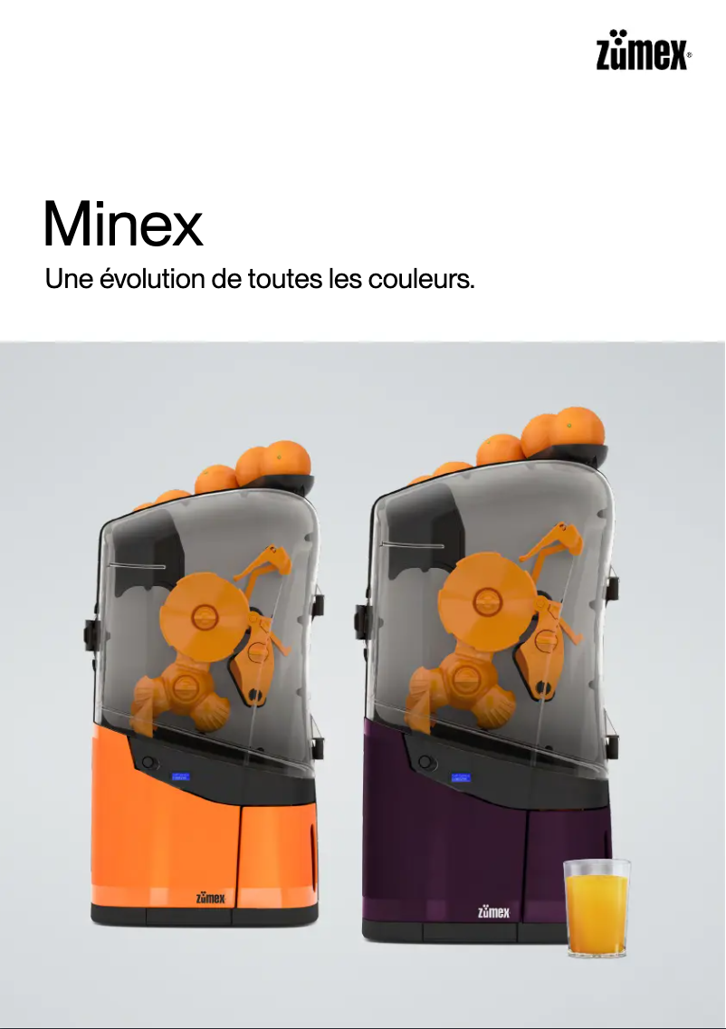 Image de la première page du manuel de l'appareil Minex