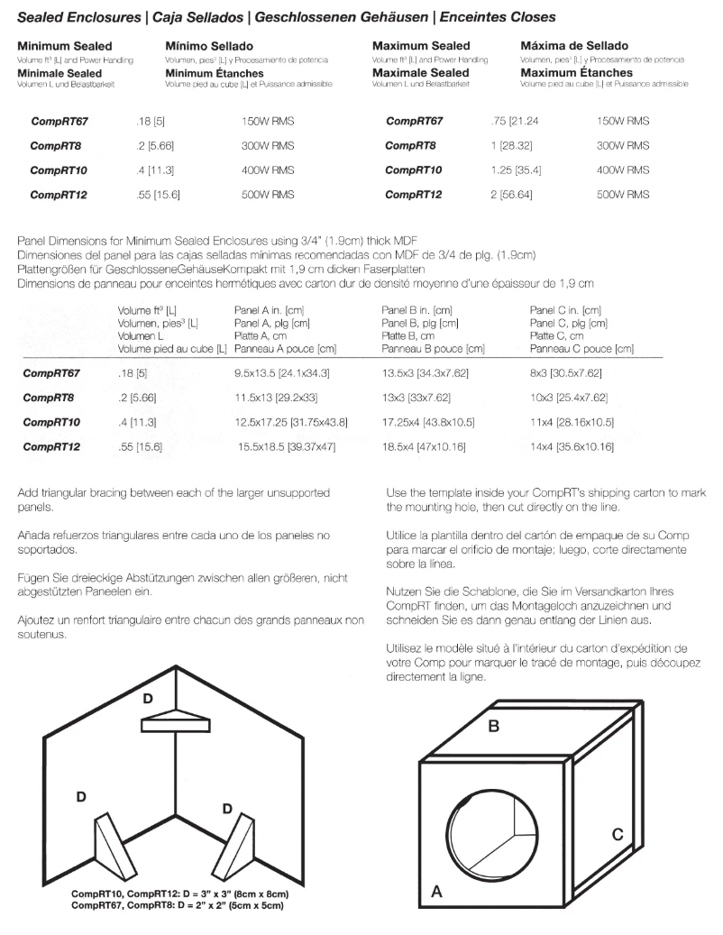 Page 1 de la notice Manuel utilisateur Kicker CompRT67