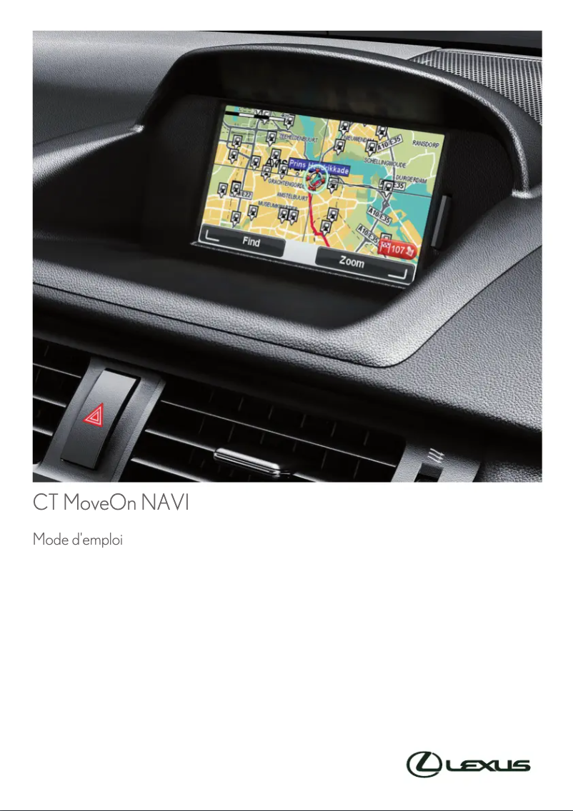 Image de la première page du manuel de l'appareil Lexus MoveOn Navi