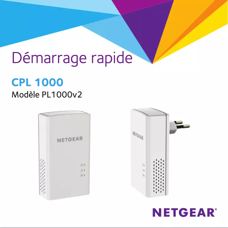 Page 1 de la notice Guide d'installation Netgear PL1000v2