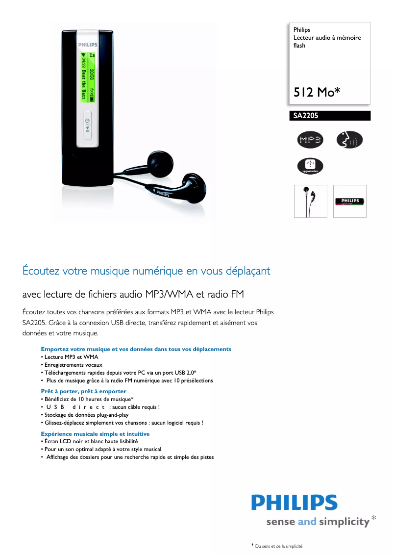 Imagen de la primera página del manual del dispositivo SA2205