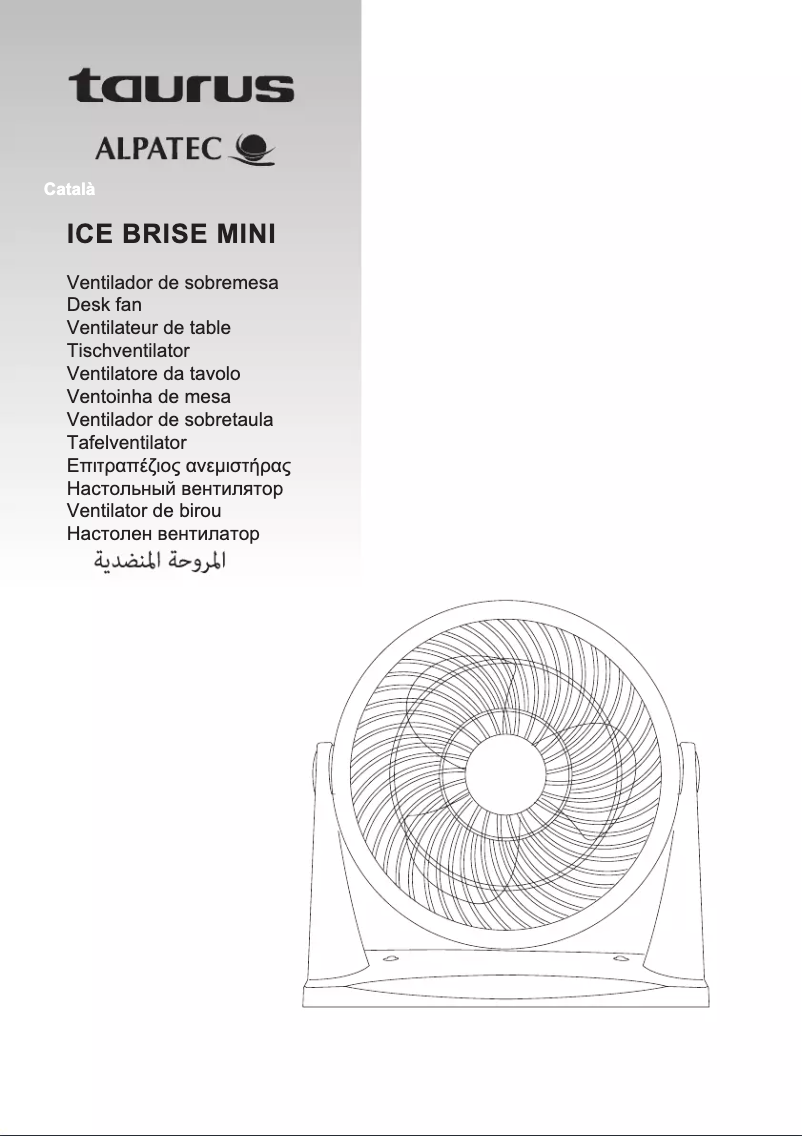 Page n°1 - Manuel utilisateur Taurus Ice Brise Mini