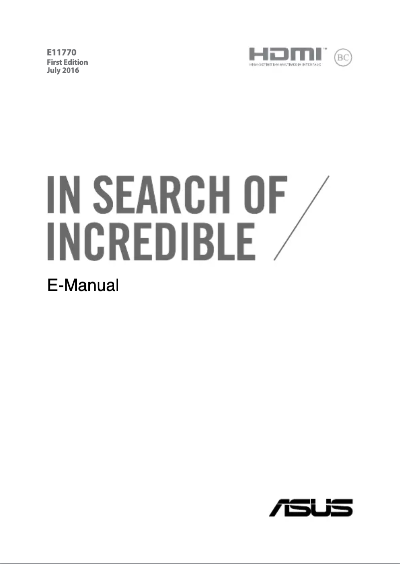 Image de la première page du manuel de l'appareil ROG GX800VH