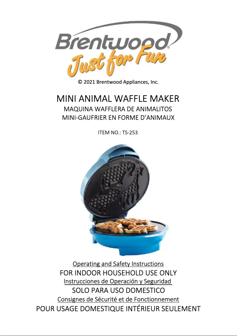 Imagen de la primera página del manual del dispositivo TS-253