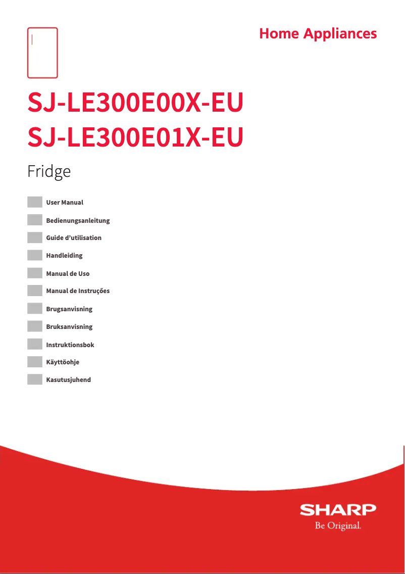 Page n°1 - Manuel utilisateur Sharp SJ-LE300E00X-EU
