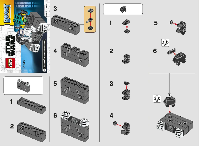 Image de la première page du manuel de l'appareil Star Wars 75522