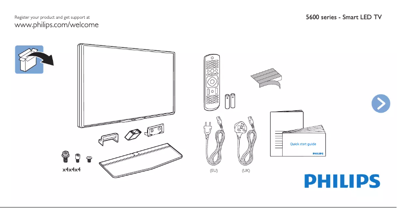 First page image of the manual for 47PFT5609