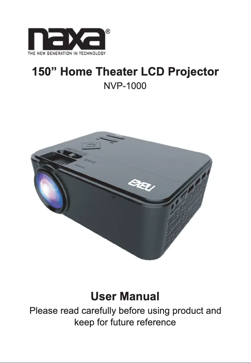 Página 1 del manual Manual de usuario Naxa NVP-1000