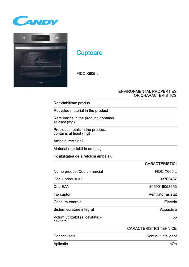 Image de la première page du manuel de l'appareil FCP605XL/E