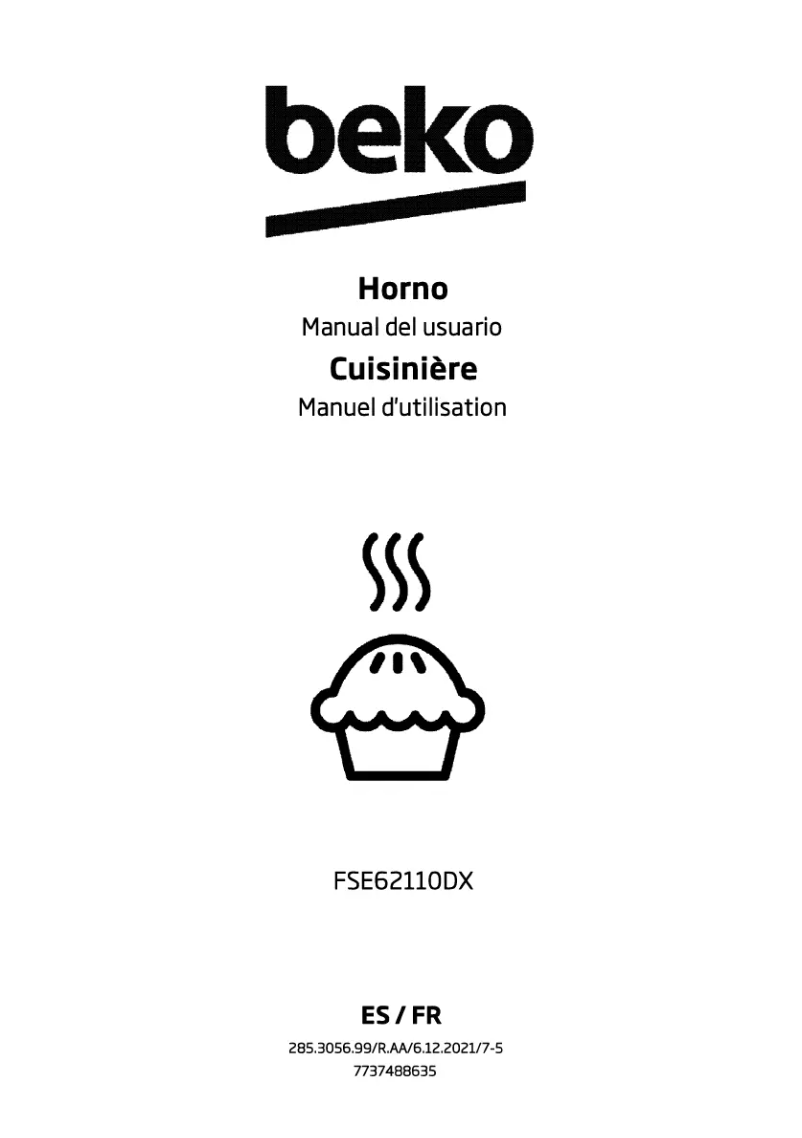 Page n°1 - Manuel utilisateur Beko FSE 62110 DX
