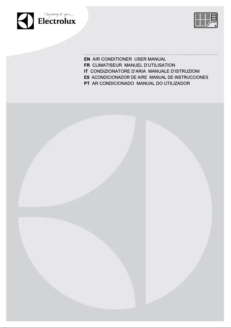 Page n°1 - Manuel utilisateur Electrolux EXP09CN1W4