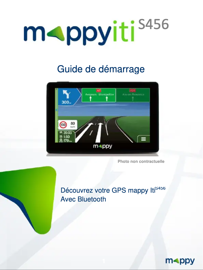 Image de la première page du manuel de l'appareil MAPPY Iti S456