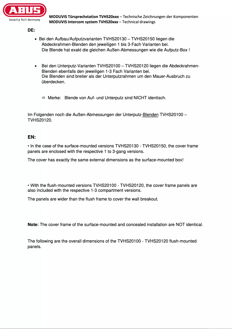 Image de la première page du manuel de l'appareil TVHS20200