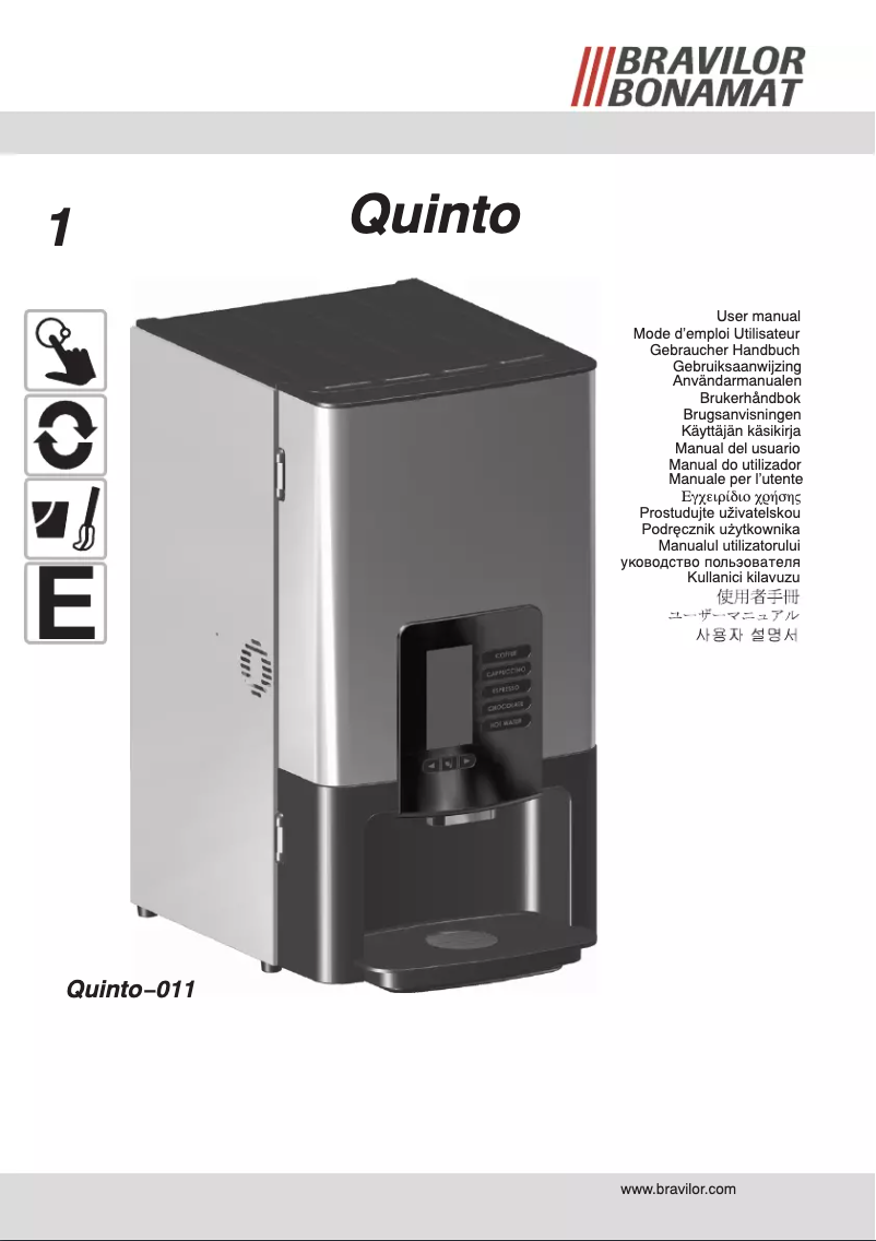 Page n°1 - Manuel utilisateur Nescafé Quinto