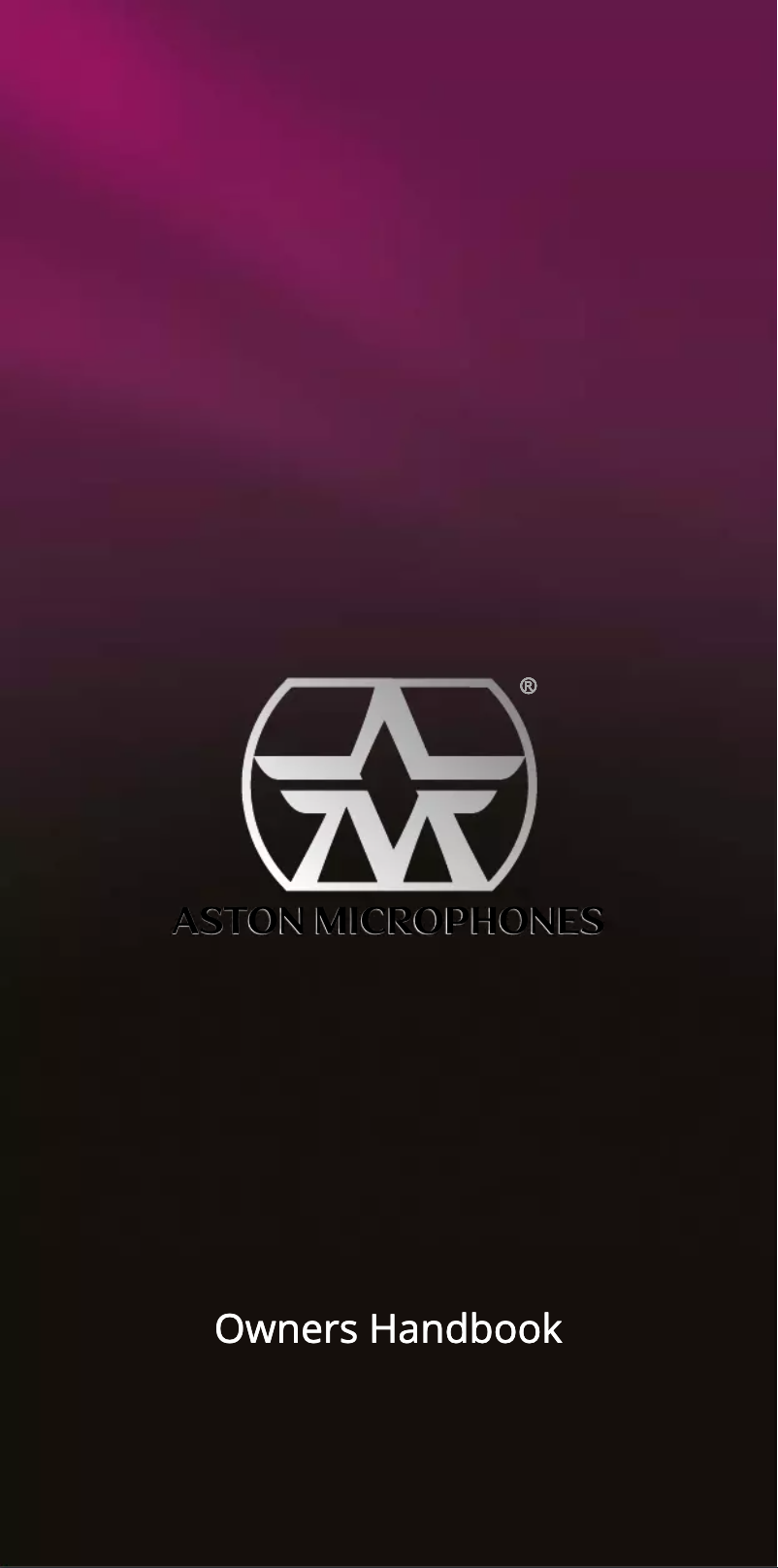 Image de la première page du manuel de l'appareil Starlight