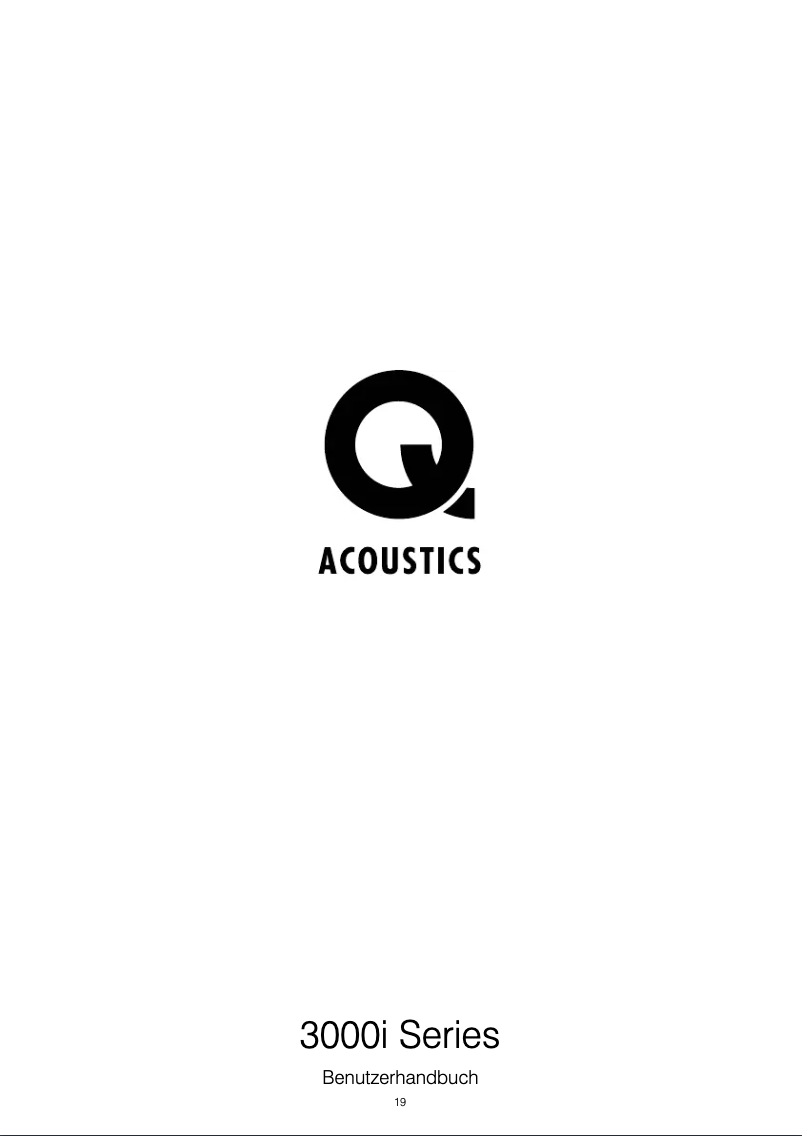 Page n°1 - Manuel utilisateur Q Acoustics 3050i