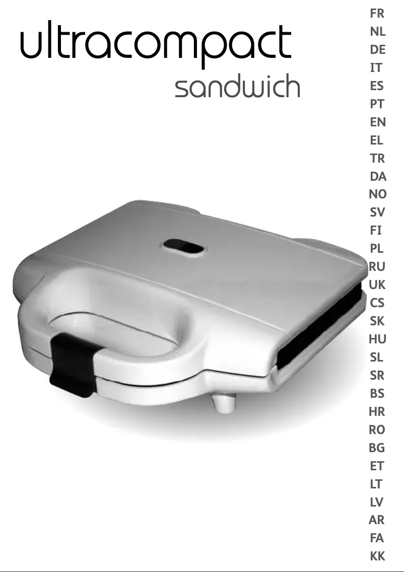 Página 1 del manual Manual de usuario Tefal UltraCompact Sandwich SM1550