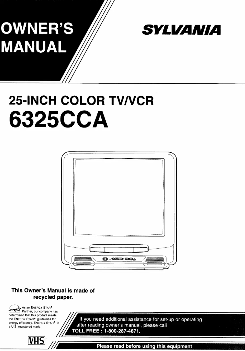 Page 1 de la notice Manuel utilisateur Sylvania 6325CCA