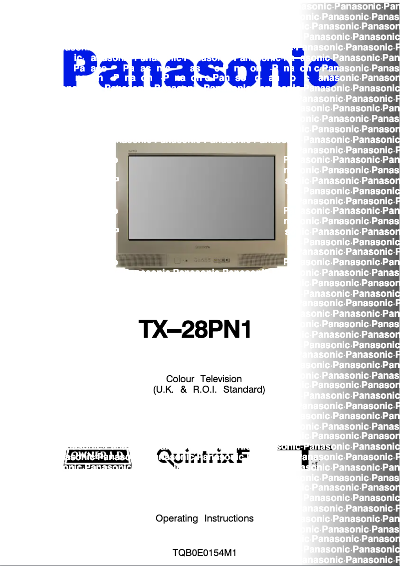 Image de la première page du manuel de l'appareil TX-28PN1