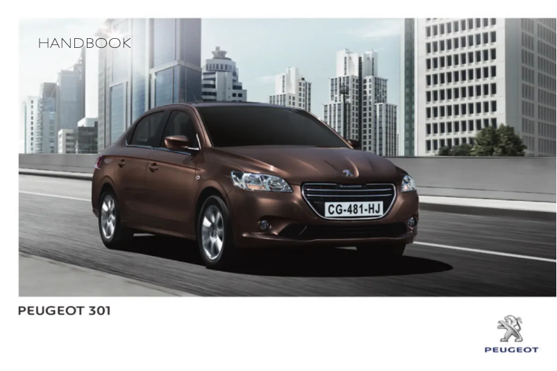 Page 1 de la notice Manuel utilisateur Peugeot 301 (2014)