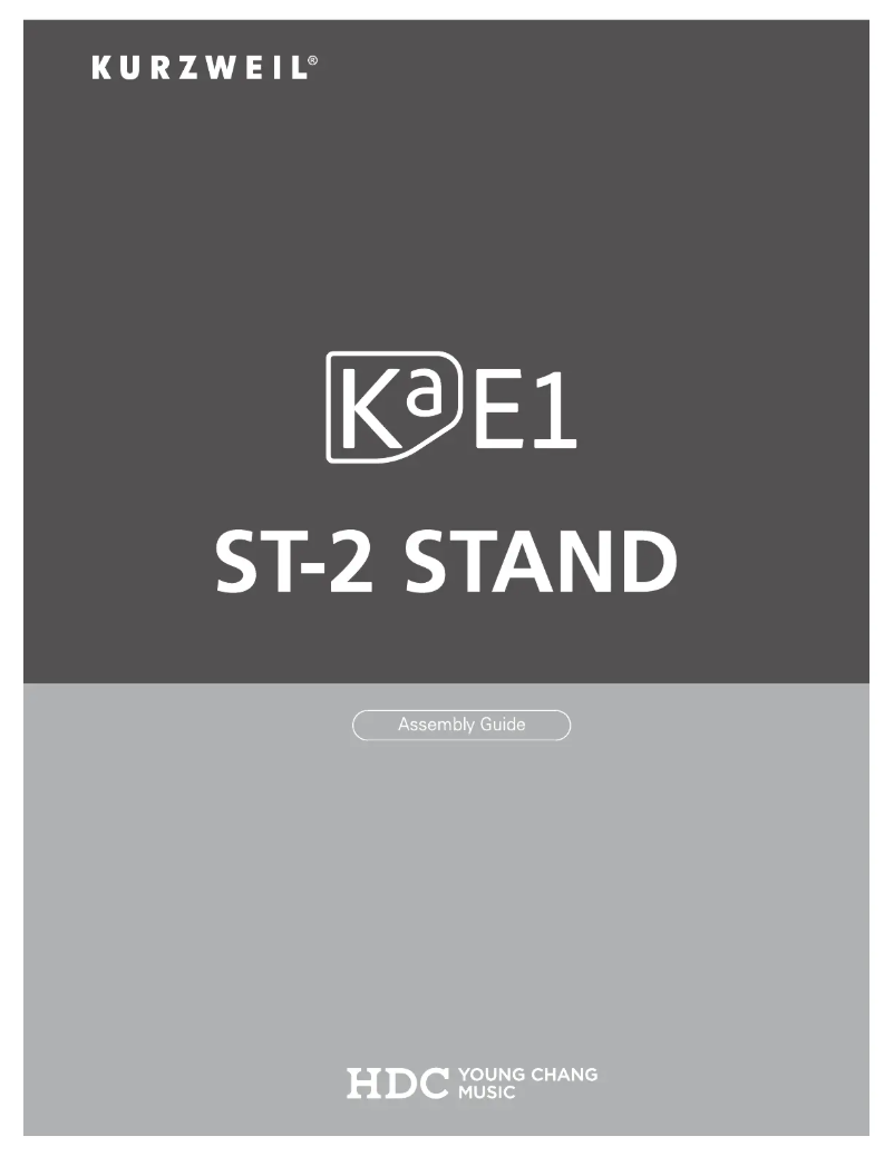 Page 1 de la notice Instructions / montage Kurzweil KaE1