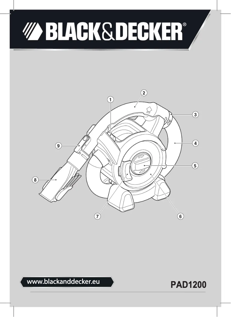 Page 1 de la notice Manuel utilisateur Black & Decker PAD1200