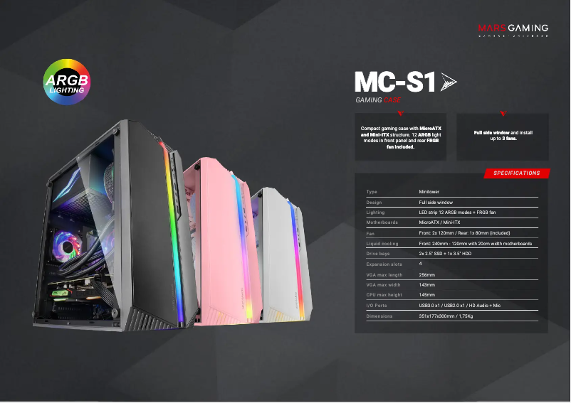 Image de la première page du manuel de l'appareil MC-S1
