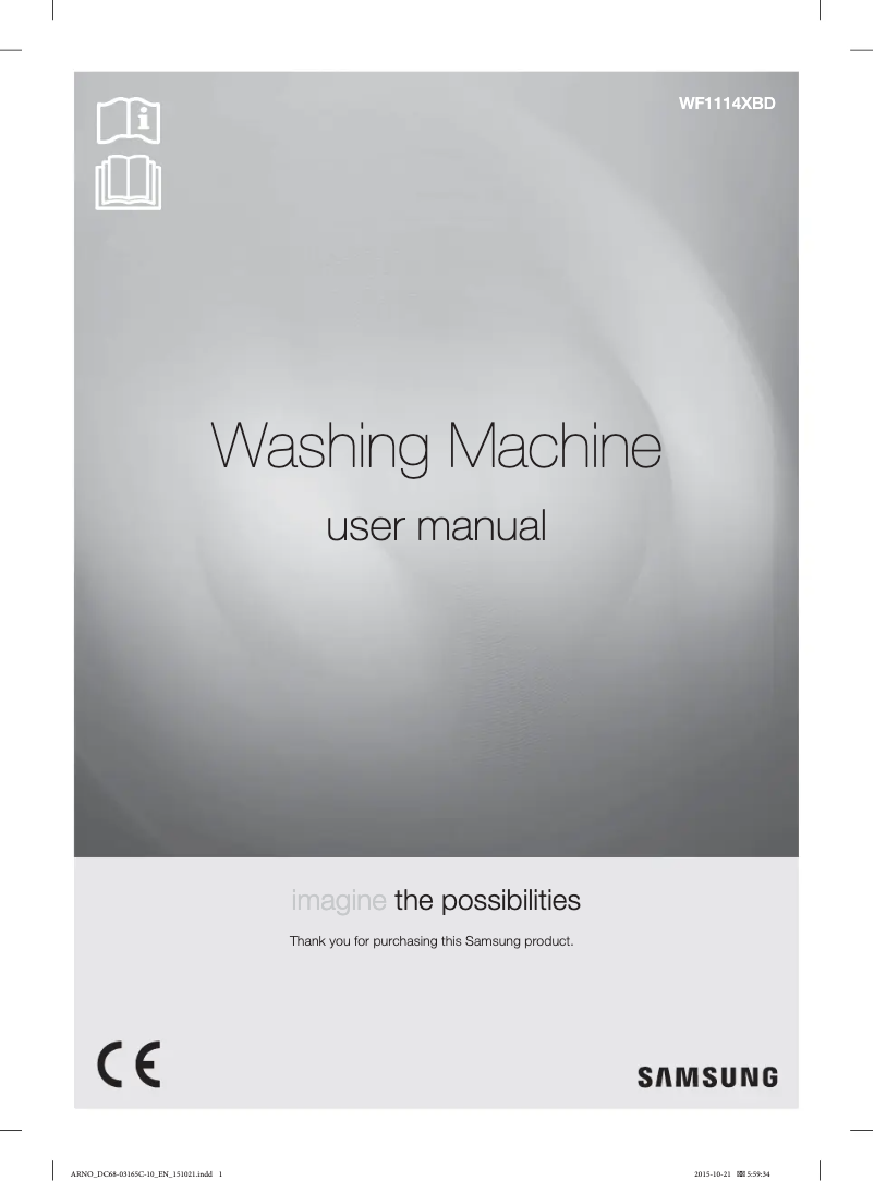 Page n°1 - Manuel utilisateur Samsung WF1114XBD