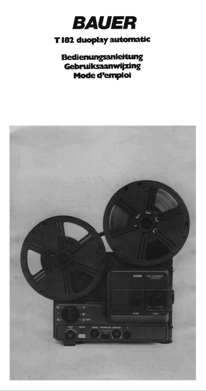 Page n°1 - Manuel utilisateur Bauer T182