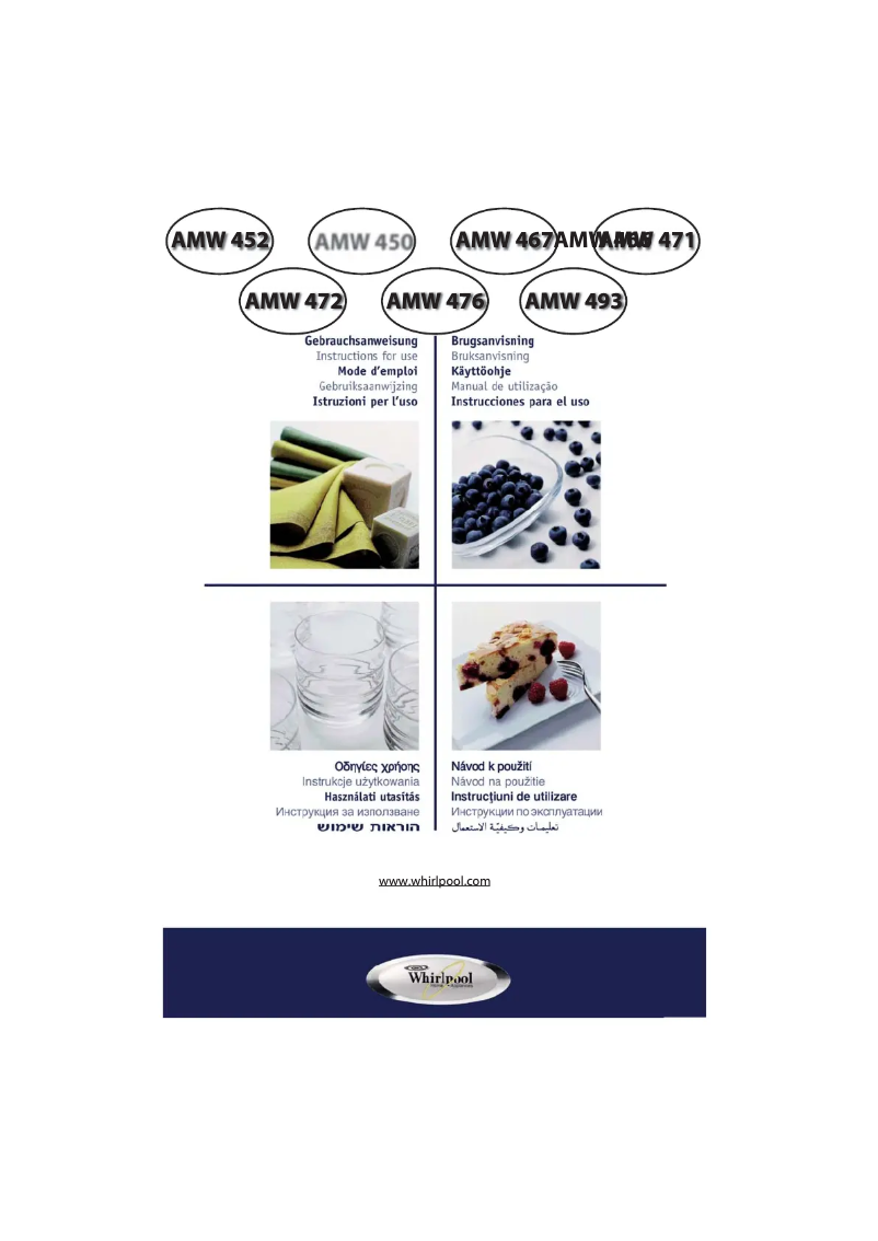 Page n°1 - Manuel utilisateur Whirlpool AMW 466 IX