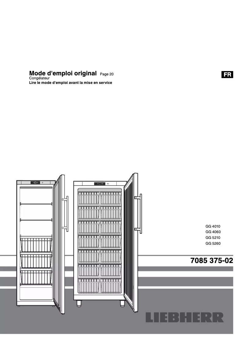 Image de la première page du manuel de l'appareil GG 5260 ProfiLine