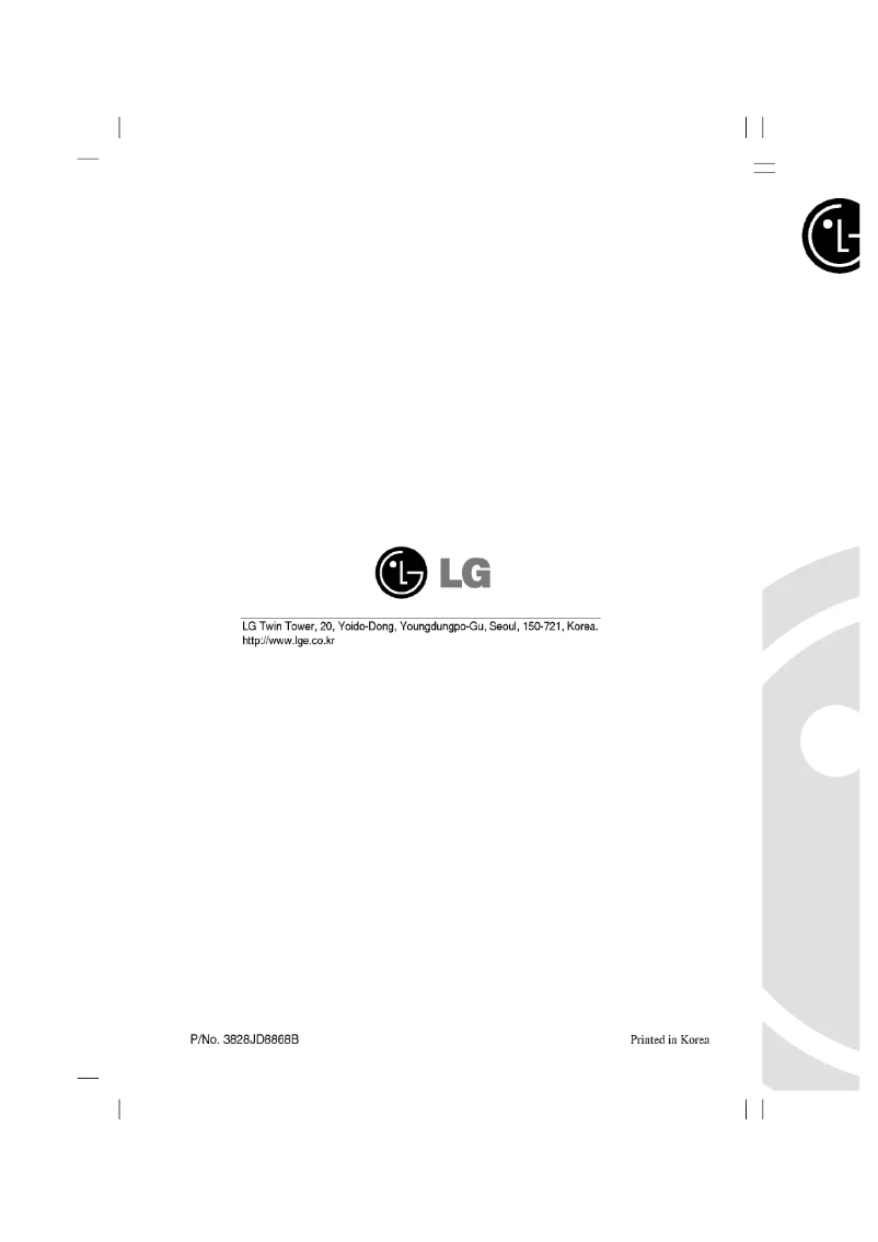 Page n°1 - Manuel utilisateur LG GR-459BVJV