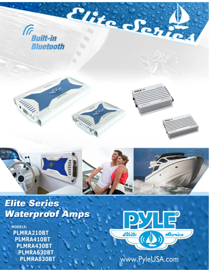 Page n°1 - Manuel utilisateur Pyle Elite PLMRA410BT