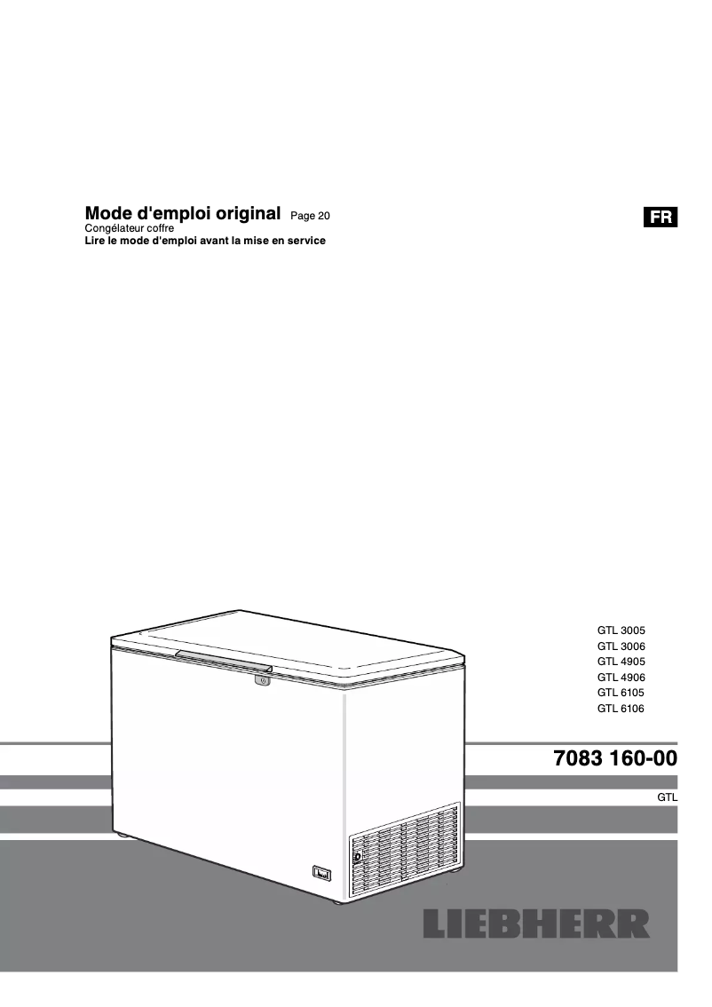 Image de la première page du manuel de l'appareil GTL 3006