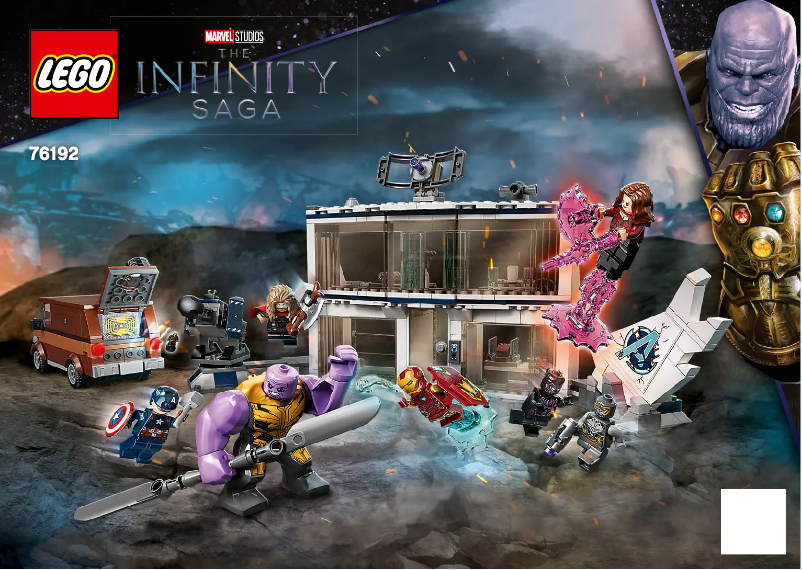 Page 1 de la notice Manuel utilisateur Lego The Infinity Saga 76192