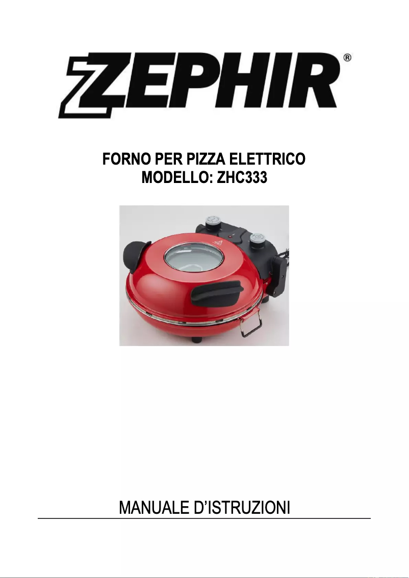 Image de la première page du manuel de l'appareil ZHC333