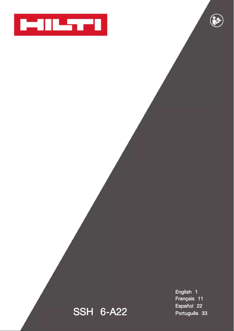 Image de la première page du manuel de l'appareil SSH 6-A22