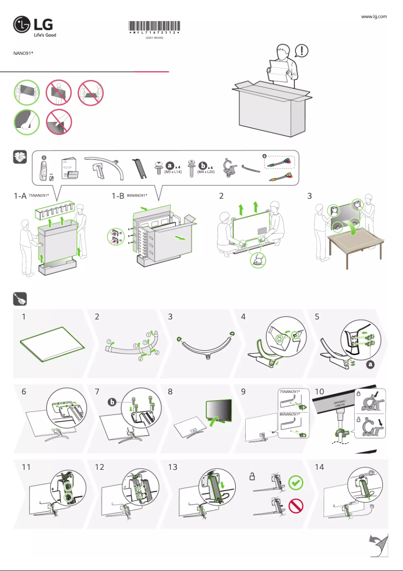Page 1 of the manual User Manual LG NANO91