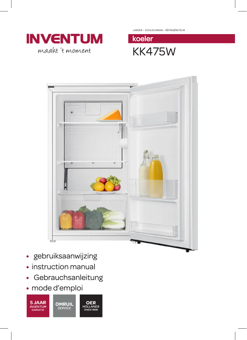 Image de la première page du manuel de l'appareil KK475W