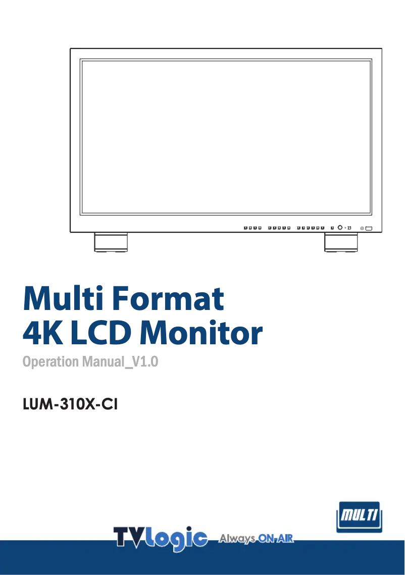 Image de la première page du manuel de l'appareil LUM-310X