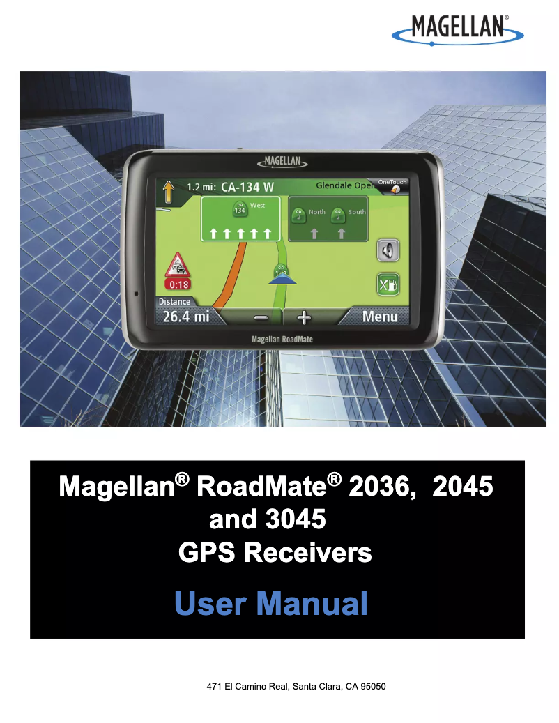 Image de la première page du manuel de l'appareil RoadMate 2036-MU