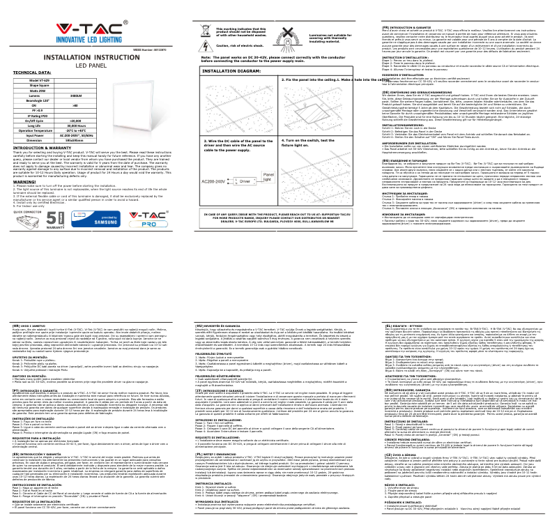 Image de la première page du manuel de l'appareil VT-629-1