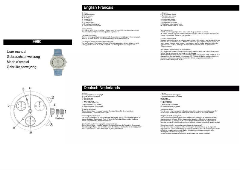 Page 1 de la notice Manuel utilisateur Davis 9980