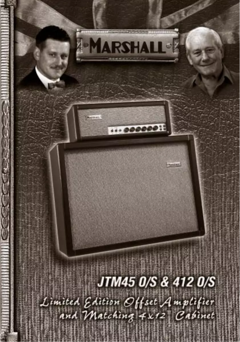 Page n°1 - Manuel utilisateur Marshall JTM45 O/S