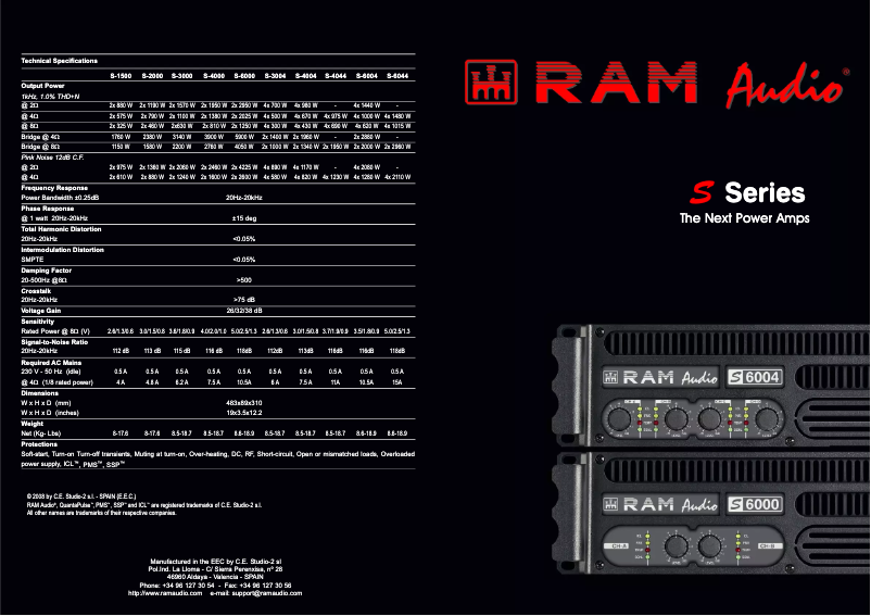 Image de la première page du manuel de l'appareil S 6000 DSP GPIO